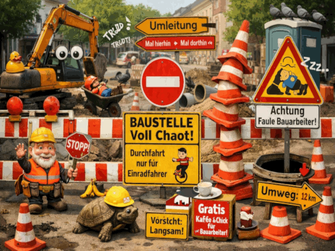 Baustellen Halle
